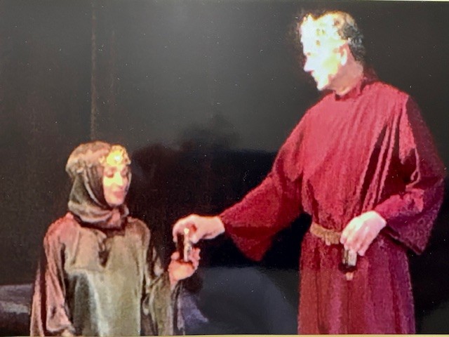 with Jim Pratzon in THE LION IN WINTER